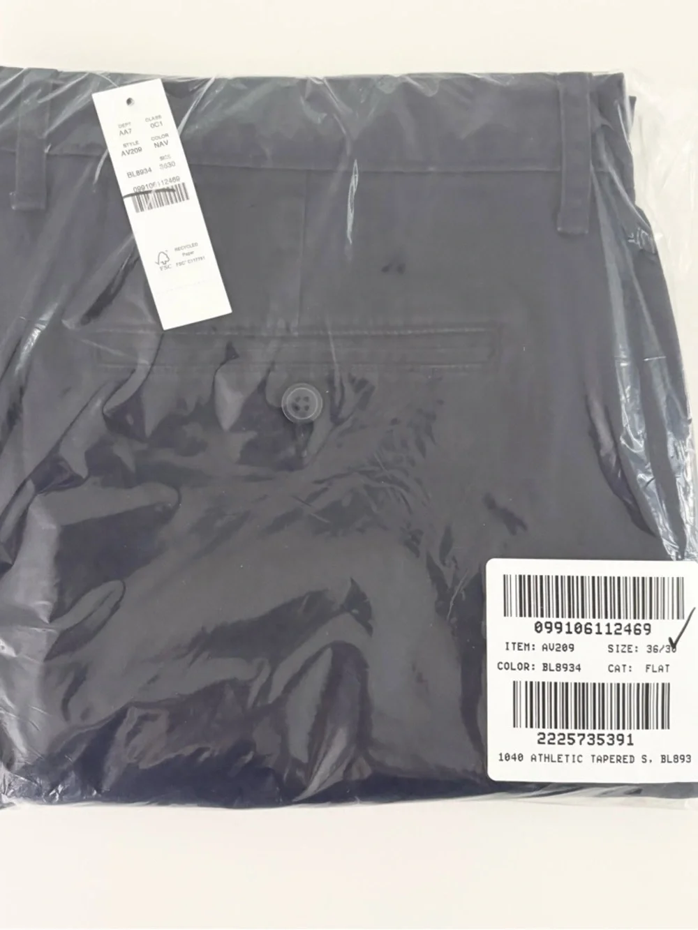 NWT J. Crew 1040 Athletic Tapered-fit Stretch Chino Pant Navy Blue